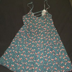 Blue flowery sun dress